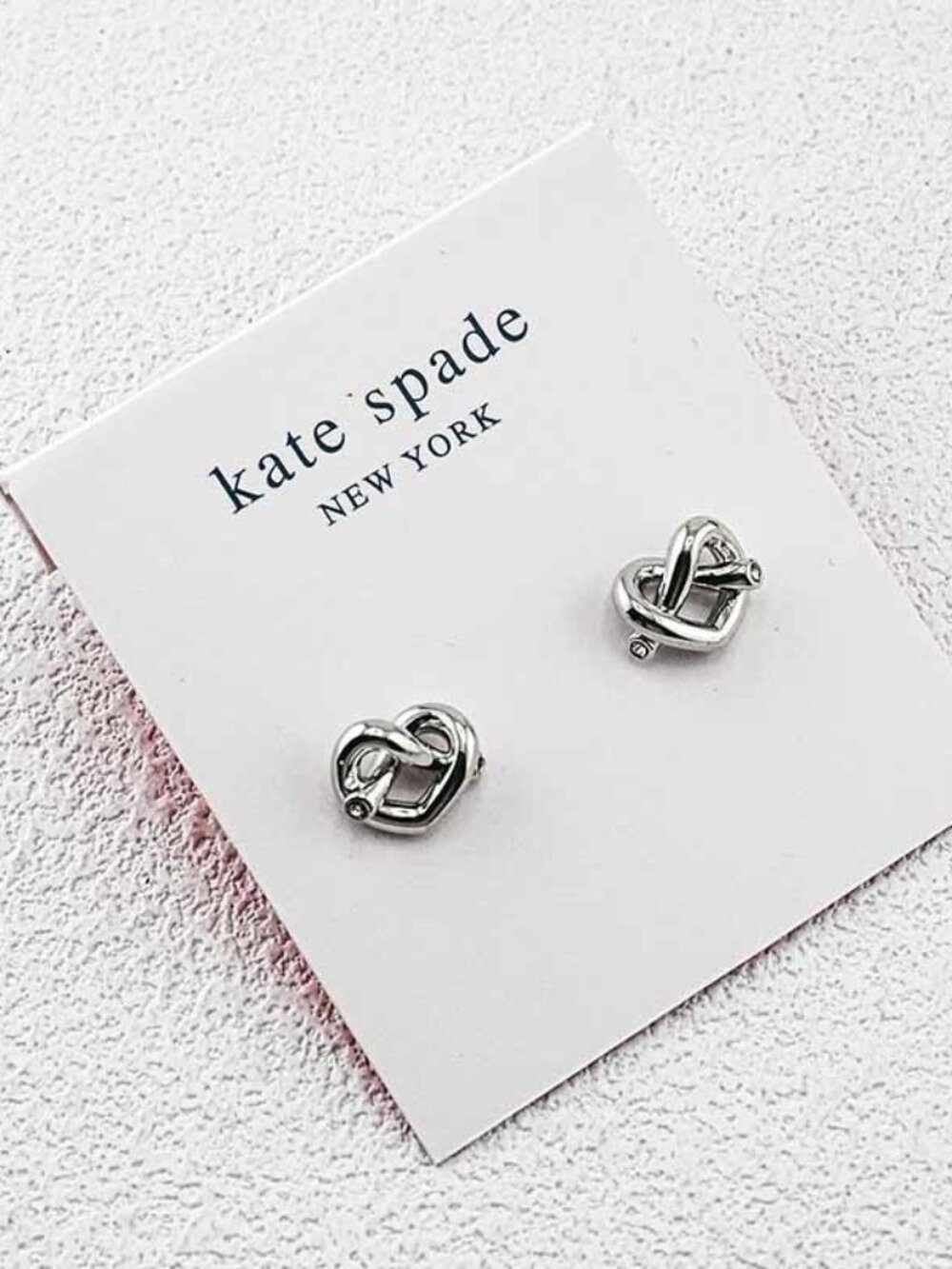Kate Spade Peach Heart Stud Earrings
